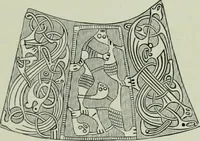 An illustration from Die altgermanische thierornamentik; typologische studie über germanische metallgegenstände aus dem IV. bis IX. jahrhundert, nebst einer studie über irische ornamentik (1904)
