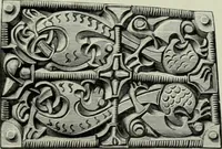 An illustration from Die altgermanische thierornamentik; typologische studie über germanische metallgegenstände aus dem IV. bis IX. jahrhundert, nebst einer studie über irische ornamentik (1904)