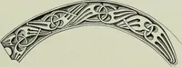 An illustration from Die altgermanische thierornamentik; typologische studie über germanische metallgegenstände aus dem IV. bis IX. jahrhundert, nebst einer studie über irische ornamentik (1904)