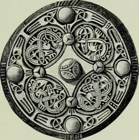 An illustration from Die altgermanische thierornamentik; typologische studie über germanische metallgegenstände aus dem IV. bis IX. jahrhundert, nebst einer studie über irische ornamentik (1904)