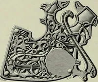 An illustration from Die altgermanische thierornamentik; typologische studie über germanische metallgegenstände aus dem IV. bis IX. jahrhundert, nebst einer studie über irische ornamentik (1904)