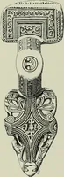 An illustration from Die altgermanische thierornamentik; typologische studie über germanische metallgegenstände aus dem IV. bis IX. jahrhundert, nebst einer studie über irische ornamentik (1904)
