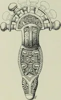An illustration from Die altgermanische thierornamentik; typologische studie über germanische metallgegenstände aus dem IV. bis IX. jahrhundert, nebst einer studie über irische ornamentik (1904)