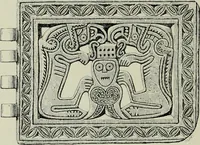 An illustration from Die altgermanische thierornamentik; typologische studie über germanische metallgegenstände aus dem IV. bis IX. jahrhundert, nebst einer studie über irische ornamentik (1904)