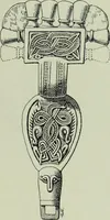 An illustration from Die altgermanische thierornamentik; typologische studie über germanische metallgegenstände aus dem IV. bis IX. jahrhundert, nebst einer studie über irische ornamentik (1904)