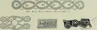 An illustration from Die altgermanische thierornamentik; typologische studie über germanische metallgegenstände aus dem IV. bis IX. jahrhundert, nebst einer studie über irische ornamentik (1904)