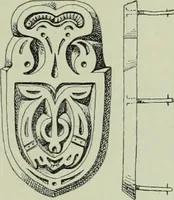 An illustration from Die altgermanische thierornamentik; typologische studie über germanische metallgegenstände aus dem IV. bis IX. jahrhundert, nebst einer studie über irische ornamentik (1904)