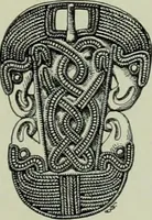 An illustration from Die altgermanische thierornamentik; typologische studie über germanische metallgegenstände aus dem IV. bis IX. jahrhundert, nebst einer studie über irische ornamentik (1904)