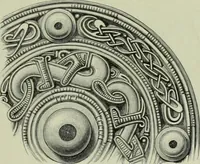 An illustration from Die altgermanische thierornamentik; typologische studie über germanische metallgegenstände aus dem IV. bis IX. jahrhundert, nebst einer studie über irische ornamentik (1904)