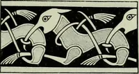 An illustration from Die altgermanische thierornamentik; typologische studie über germanische metallgegenstände aus dem IV. bis IX. jahrhundert, nebst einer studie über irische ornamentik (1904)
