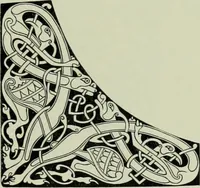 An illustration from Die altgermanische thierornamentik; typologische studie über germanische metallgegenstände aus dem IV. bis IX. jahrhundert, nebst einer studie über irische ornamentik (1904)
