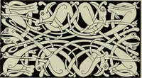 An illustration from Die altgermanische thierornamentik; typologische studie über germanische metallgegenstände aus dem IV. bis IX. jahrhundert, nebst einer studie über irische ornamentik (1904)