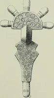 An illustration from Die altgermanische thierornamentik; typologische studie über germanische metallgegenstände aus dem IV. bis IX. jahrhundert, nebst einer studie über irische ornamentik (1904)