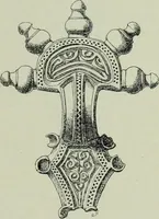 An illustration from Die altgermanische thierornamentik; typologische studie über germanische metallgegenstände aus dem IV. bis IX. jahrhundert, nebst einer studie über irische ornamentik (1904)
