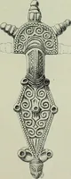 An illustration from Die altgermanische thierornamentik; typologische studie über germanische metallgegenstände aus dem IV. bis IX. jahrhundert, nebst einer studie über irische ornamentik (1904)
