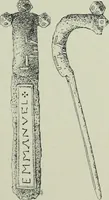An illustration from Die altgermanische thierornamentik; typologische studie über germanische metallgegenstände aus dem IV. bis IX. jahrhundert, nebst einer studie über irische ornamentik (1904)