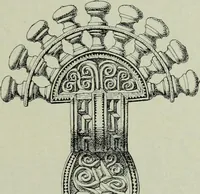 An illustration from Die altgermanische thierornamentik; typologische studie über germanische metallgegenstände aus dem IV. bis IX. jahrhundert, nebst einer studie über irische ornamentik (1904)