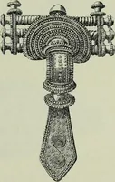 An illustration from Die altgermanische thierornamentik; typologische studie über germanische metallgegenstände aus dem IV. bis IX. jahrhundert, nebst einer studie über irische ornamentik (1904)
