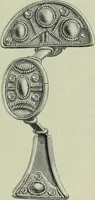 An illustration from Die altgermanische thierornamentik; typologische studie über germanische metallgegenstände aus dem IV. bis IX. jahrhundert, nebst einer studie über irische ornamentik (1904)