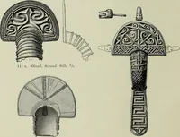 An illustration from Die altgermanische thierornamentik; typologische studie über germanische metallgegenstände aus dem IV. bis IX. jahrhundert, nebst einer studie über irische ornamentik (1904)