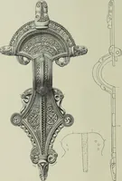 An illustration from Die altgermanische thierornamentik; typologische studie über germanische metallgegenstände aus dem IV. bis IX. jahrhundert, nebst einer studie über irische ornamentik (1904)
