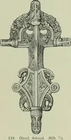 An illustration from Die altgermanische thierornamentik; typologische studie über germanische metallgegenstände aus dem IV. bis IX. jahrhundert, nebst einer studie über irische ornamentik (1904)