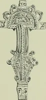 An illustration from Die altgermanische thierornamentik; typologische studie über germanische metallgegenstände aus dem IV. bis IX. jahrhundert, nebst einer studie über irische ornamentik (1904)