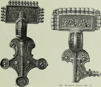 An illustration from Die altgermanische thierornamentik; typologische studie über germanische metallgegenstände aus dem IV. bis IX. jahrhundert, nebst einer studie über irische ornamentik (1904)