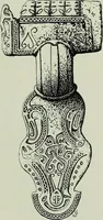 An illustration from Die altgermanische thierornamentik; typologische studie über germanische metallgegenstände aus dem IV. bis IX. jahrhundert, nebst einer studie über irische ornamentik (1904)