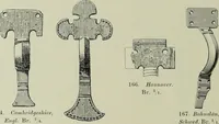An illustration from Die altgermanische thierornamentik; typologische studie über germanische metallgegenstände aus dem IV. bis IX. jahrhundert, nebst einer studie über irische ornamentik (1904)
