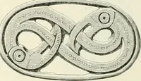 An illustration from Die altgermanische Thierornamentik : typologische Studie über germanische Metallgegenstände aus dem IV. bis IX. Jahrhundert, nebst einer Studie über irische Ornamentik (1904)