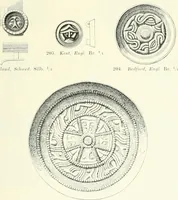 An illustration from Die altgermanische Thierornamentik : typologische Studie über germanische Metallgegenstände aus dem IV. bis IX. Jahrhundert, nebst einer Studie über irische Ornamentik (1904)