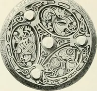An illustration from Die altgermanische Thierornamentik : typologische Studie über germanische Metallgegenstände aus dem IV. bis IX. Jahrhundert, nebst einer Studie über irische Ornamentik (1904)