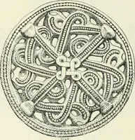 An illustration from Die altgermanische Thierornamentik : typologische Studie über germanische Metallgegenstände aus dem IV. bis IX. Jahrhundert, nebst einer Studie über irische Ornamentik (1904)