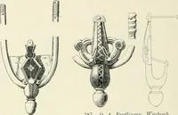 An illustration from Die altgermanische Thierornamentik : typologische Studie über germanische Metallgegenstände aus dem IV. bis IX. Jahrhundert, nebst einer Studie über irische Ornamentik (1904)