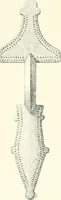 An illustration from Die altgermanische Thierornamentik : typologische Studie über germanische Metallgegenstände aus dem IV. bis IX. Jahrhundert, nebst einer Studie über irische Ornamentik (1904)