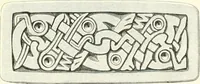 An illustration from Die altgermanische Thierornamentik : typologische Studie über germanische Metallgegenstände aus dem IV. bis IX. Jahrhundert, nebst einer Studie über irische Ornamentik (1904)