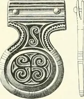 An illustration from Die altgermanische Thierornamentik : typologische Studie über germanische Metallgegenstände aus dem IV. bis IX. Jahrhundert, nebst einer Studie über irische Ornamentik (1904)