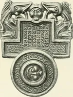 An illustration from Die altgermanische Thierornamentik : typologische Studie über germanische Metallgegenstände aus dem IV. bis IX. Jahrhundert, nebst einer Studie über irische Ornamentik (1904)