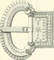 An illustration from Die altgermanische Thierornamentik : typologische Studie über germanische Metallgegenstände aus dem IV. bis IX. Jahrhundert, nebst einer Studie über irische Ornamentik (1904)