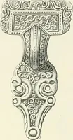 An illustration from Die altgermanische Thierornamentik : typologische Studie über germanische Metallgegenstände aus dem IV. bis IX. Jahrhundert, nebst einer Studie über irische Ornamentik (1904)
