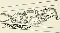 An illustration from Die altgermanische Thierornamentik : typologische Studie über germanische Metallgegenstände aus dem IV. bis IX. Jahrhundert, nebst einer Studie über irische Ornamentik (1904)