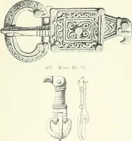 An illustration from Die altgermanische Thierornamentik : typologische Studie über germanische Metallgegenstände aus dem IV. bis IX. Jahrhundert, nebst einer Studie über irische Ornamentik (1904)