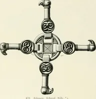 Picture 222 of 382 from Die altgermanische Thierornamentik : typologische Studie über germanische Metallgegenstände aus dem IV. bis IX. Jahrhundert, nebst einer Studie über irische Ornamentik (1904), leaf 219