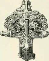 Picture 225 of 382 from Die altgermanische Thierornamentik : typologische Studie über germanische Metallgegenstände aus dem IV. bis IX. Jahrhundert, nebst einer Studie über irische Ornamentik (1904), leaf 221