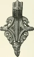 An illustration from Die altgermanische Thierornamentik : typologische Studie über germanische Metallgegenstände aus dem IV. bis IX. Jahrhundert, nebst einer Studie über irische Ornamentik (1904)