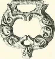 An illustration from Die altgermanische Thierornamentik : typologische Studie über germanische Metallgegenstände aus dem IV. bis IX. Jahrhundert, nebst einer Studie über irische Ornamentik (1904)