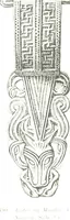 An illustration from Die altgermanische Thierornamentik : typologische Studie über germanische Metallgegenstände aus dem IV. bis IX. Jahrhundert, nebst einer Studie über irische Ornamentik (1904)