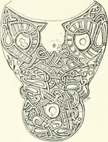 An illustration from Die altgermanische Thierornamentik : typologische Studie über germanische Metallgegenstände aus dem IV. bis IX. Jahrhundert, nebst einer Studie über irische Ornamentik (1904)