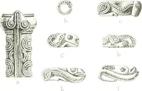 An illustration from Die altgermanische Thierornamentik : typologische Studie über germanische Metallgegenstände aus dem IV. bis IX. Jahrhundert, nebst einer Studie über irische Ornamentik (1904)